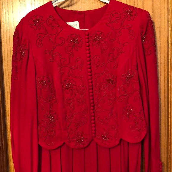 Plaza South Red Dress - Picture 3 of 7